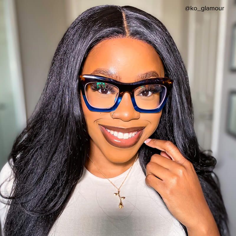Benitez Square Blue-Tortoise Frame Glasses | Zeelool9