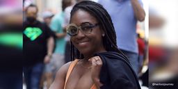 Kinkle Geometric Snake-Skin Glasses2