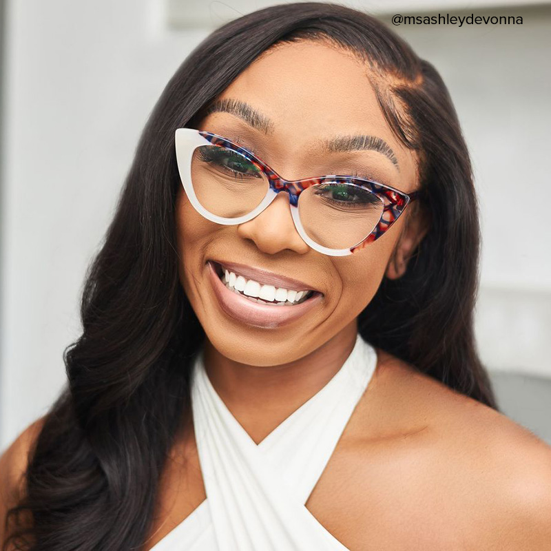 Maxine Cateye White Glasses6