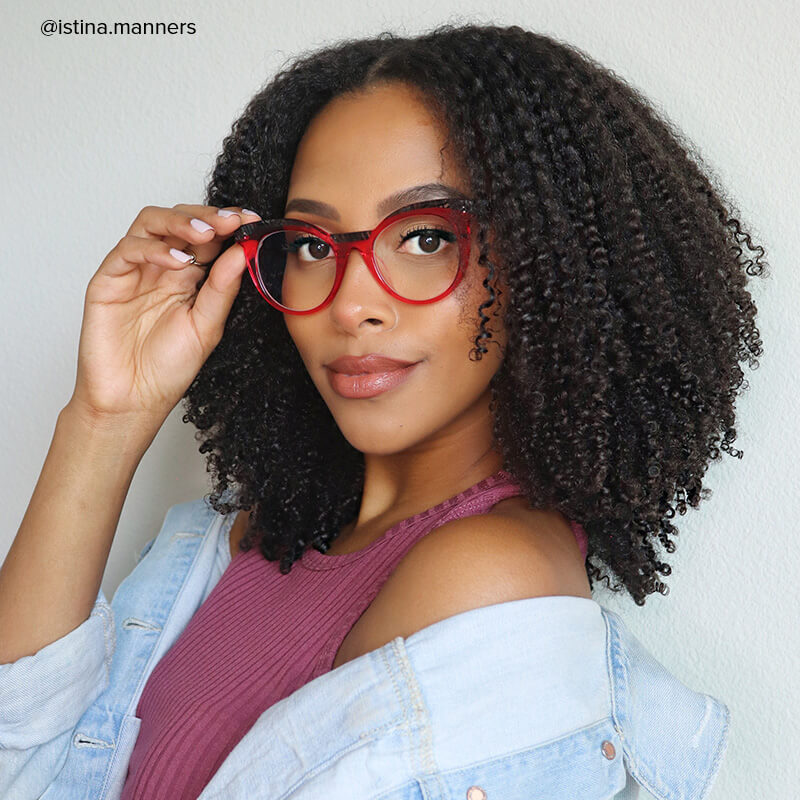 Lismary Cateye Pink Glasses | ZEELOOL UK6