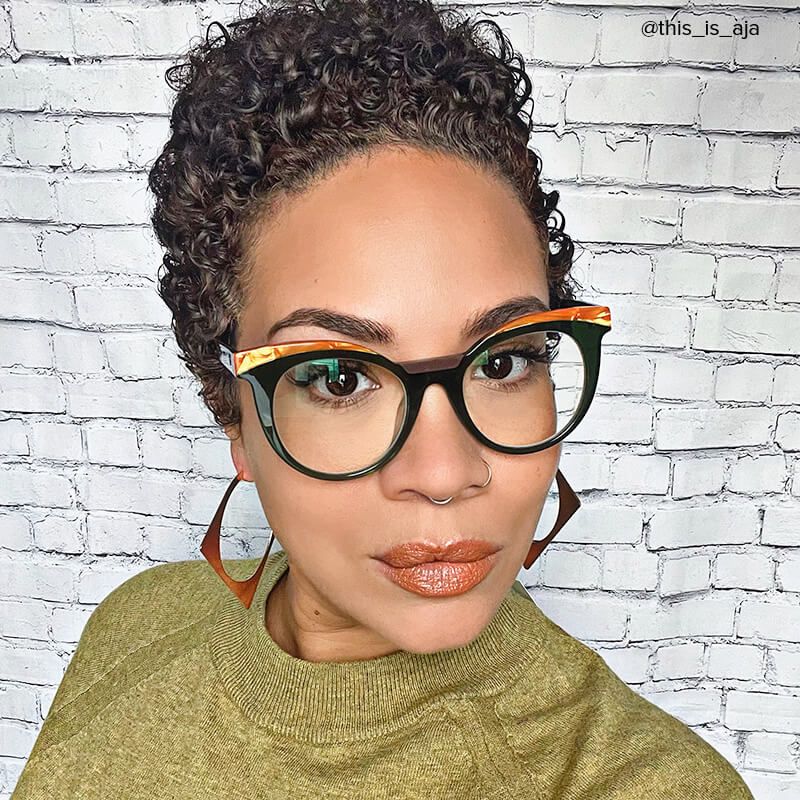 Lismary Cateye Green Glasses | ZEELOOL UK6