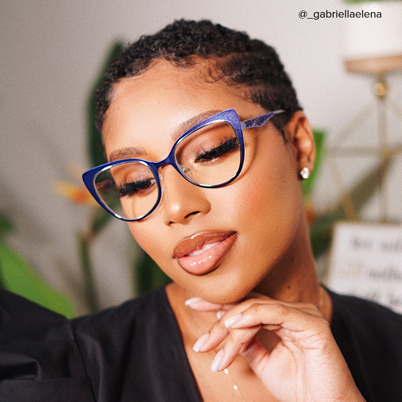 Eileen Cateye Blue Glasses | ZEELOOL UK6