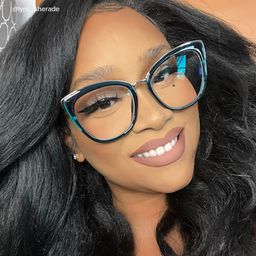 Kennard Cateye Peacock-Blue Glasses5