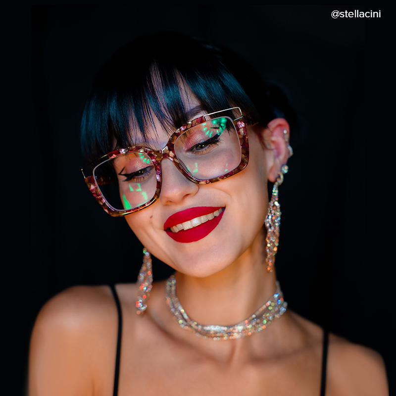 Dortch Square Dark Red-Floral Frames Glasses for Women5