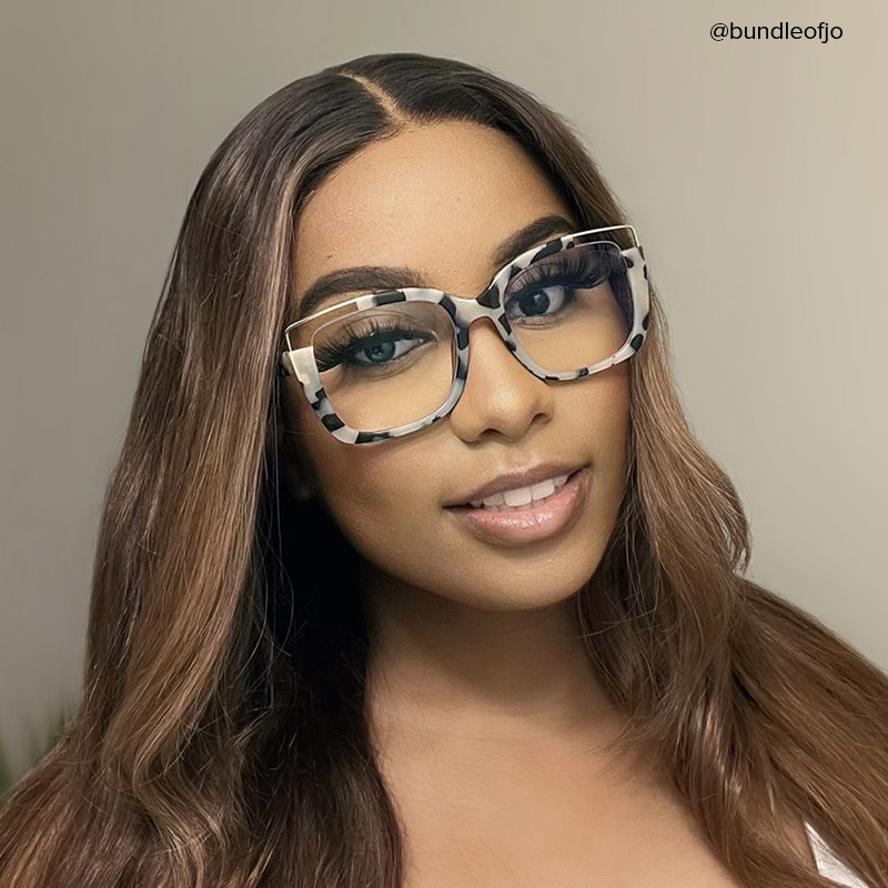 Dortch Square Light-Tortoise Frame Glasses | Zeelool5