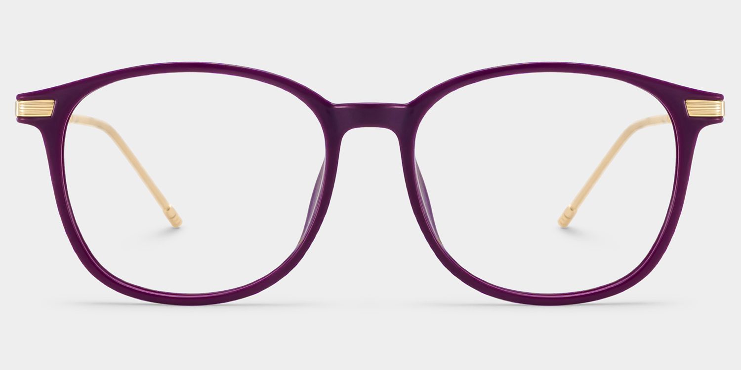 Greene Purple Square Mixed Frame Glasses for Women | ZEELOOL0