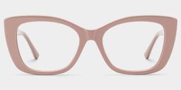 Lillian Beige Cat eye Glasses0