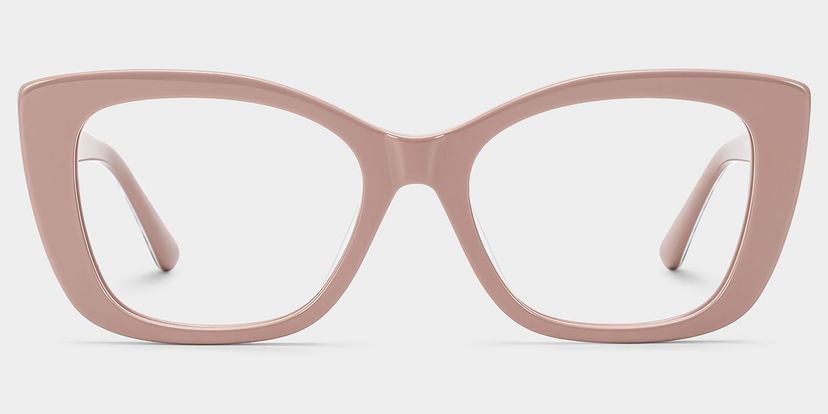 Lillian Beige Cat eye Glasses