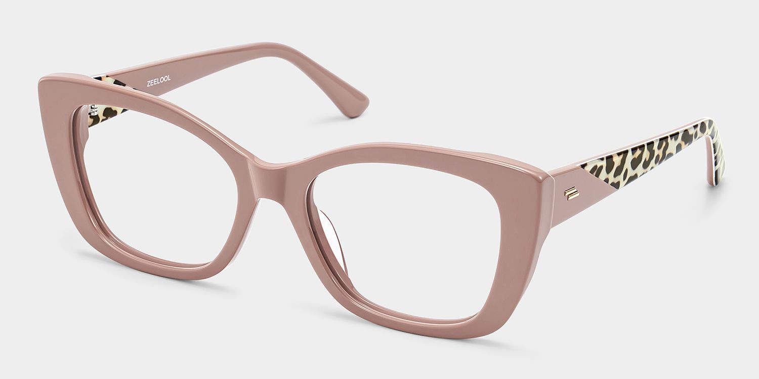 Lillian Beige Cat-Eye Glasses | ZEELOOL2