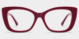 Lillian Red Cat eye Glasses0