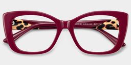 Lillian Red Cat eye Glasses1
