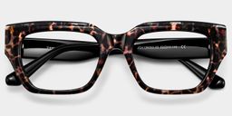 Sequoia Leopard print Rectangle Glasses1