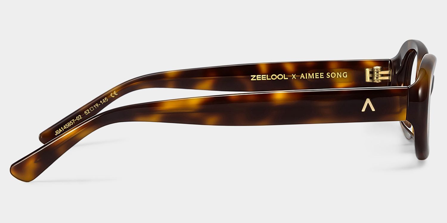 ZEELOOL x Aimee Song The 90s Tortoise Oval Glasses4