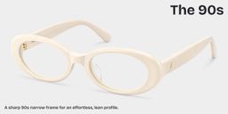 The 90s White Oval Glasses3