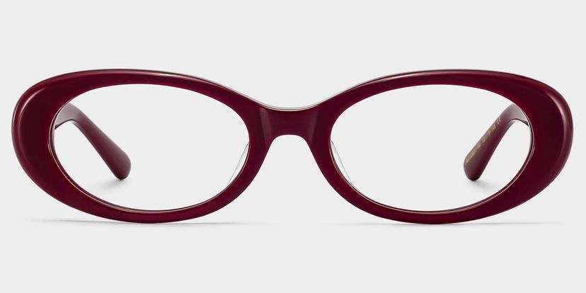 The 90s Red Oval Glasses