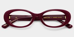 The 90s Red Oval Glasses2