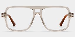 Easton Beige Aviator Glasses0