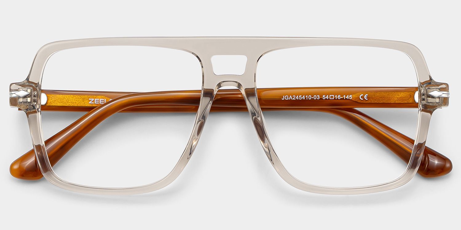 Easton Beige Color Aviator Frame Gasses | ZEELOOL1