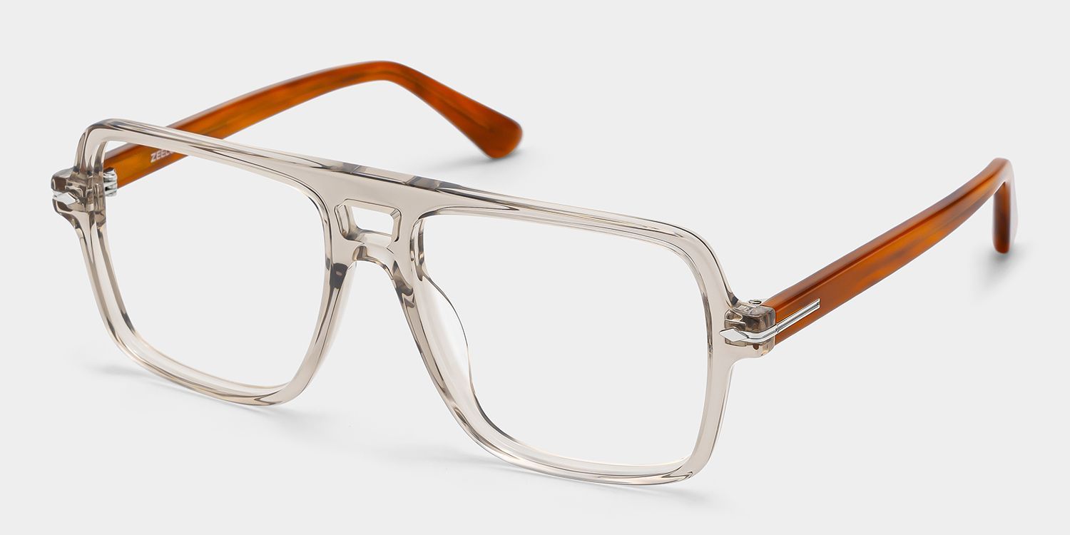 Easton Beige Color Aviator Frame Gasses | ZEELOOL2