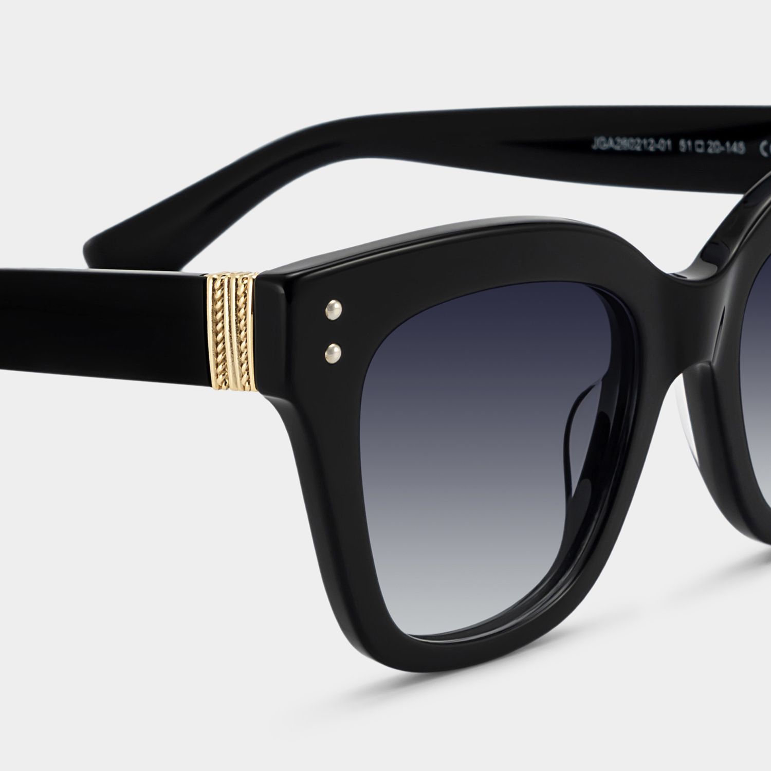 Stella Black Frame Sunglasses with Butterfly Style | ZEELOOL UK4