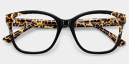 Ivy Black Square Glasses1
