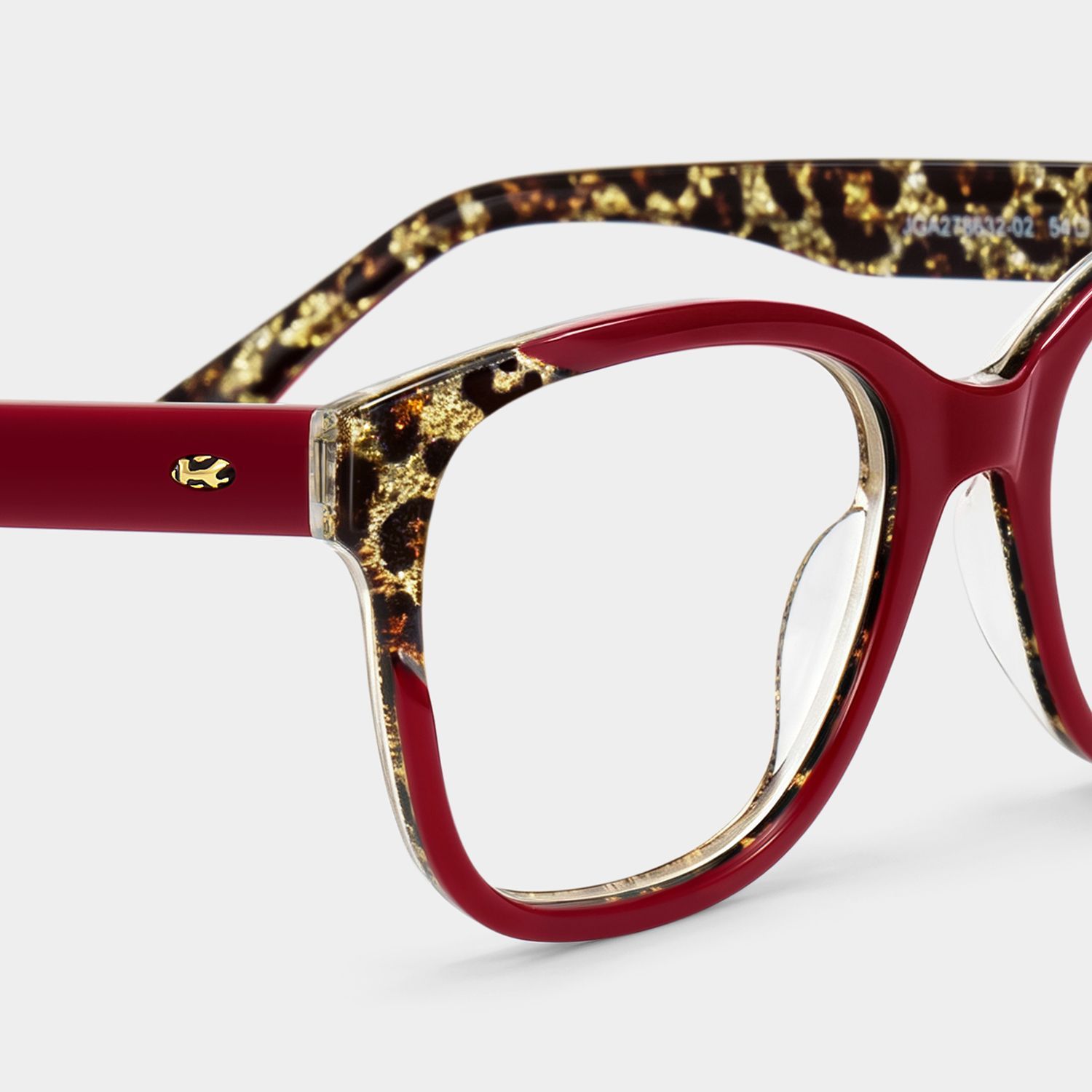 Ivy Red Square Glasses | ZEELOOL4
