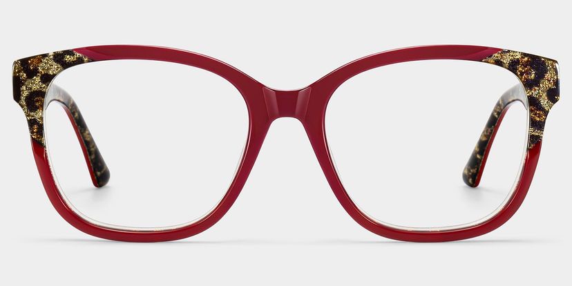 Ivy Red Square Glasses