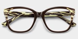 Ivy Brown Square Glasses1