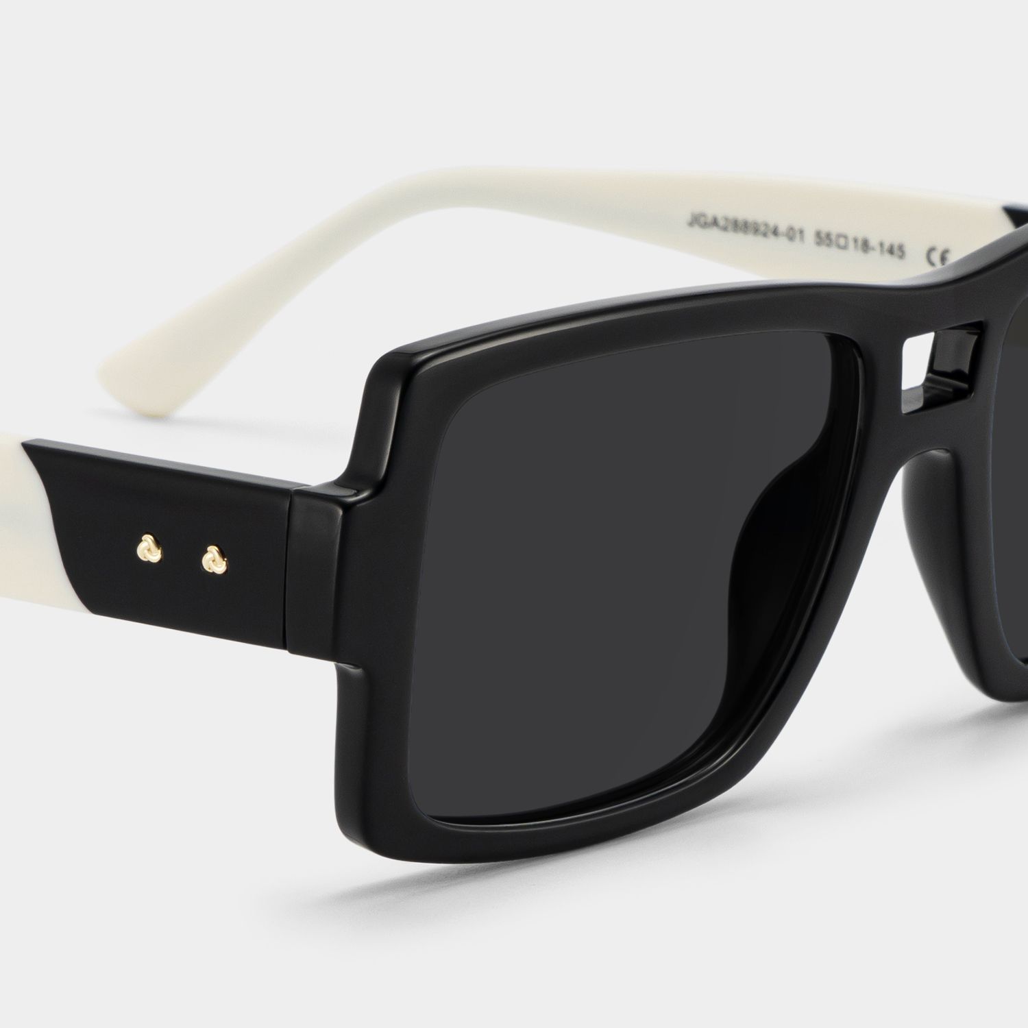 Nora Aviator Sunglasses with Acetate Black Frames | ZEELOOL CA4
