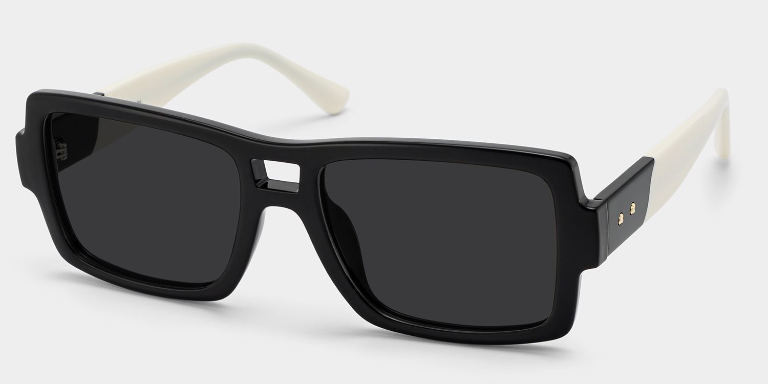 Nora Aviator Sunglasses with Acetate Black Frames | ZEELOOL CA2