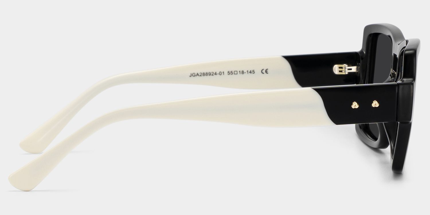 Nora Aviator Sunglasses with Acetate Black Frames | ZEELOOL CA3