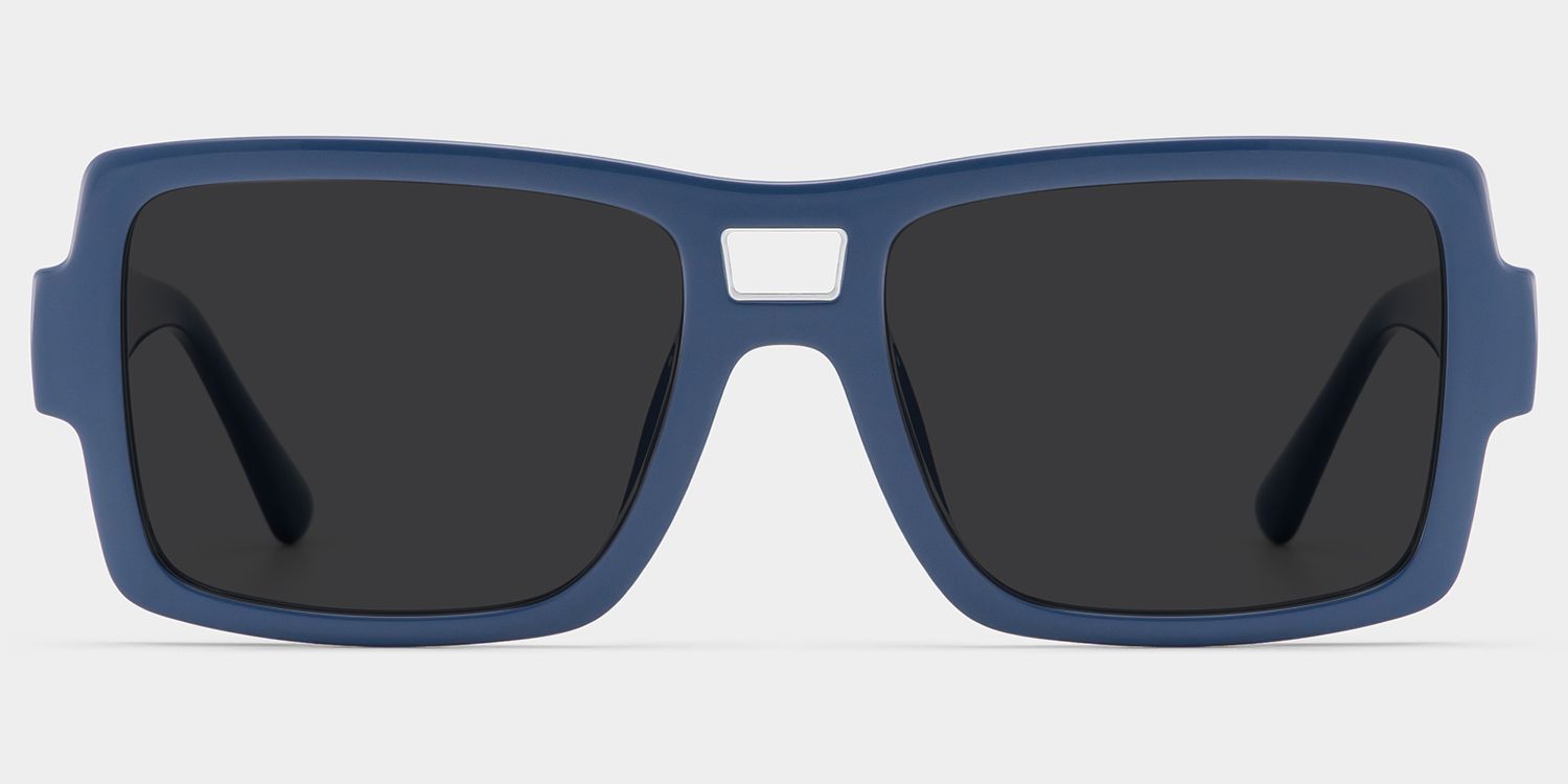 Nora Blue Aviator Polarized Sunglasses for Driving | ZEELOOL UK0