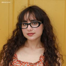 Catherine Black Oval Glasses6