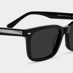 Patrick Rectangle Black Glasses4