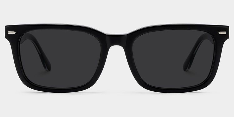 Patrick Black Rectangle Sunglasses