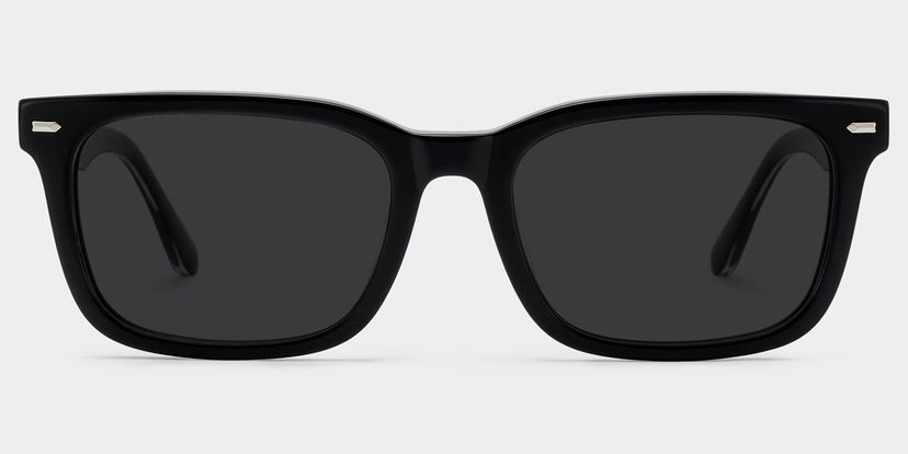 Patrick Rectangle Black Glasses