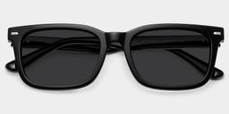 Patrick Rectangle Black Glasses1