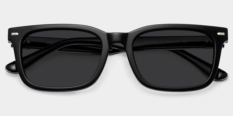 Patrick Black Rectangle Sunglasses