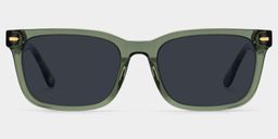 Patrick Rectangle Green Glasses0