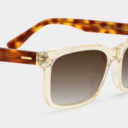 Patrick Rectangle Clear Yellow Glasses4