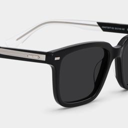 George Black Rectangle Sunglasses4