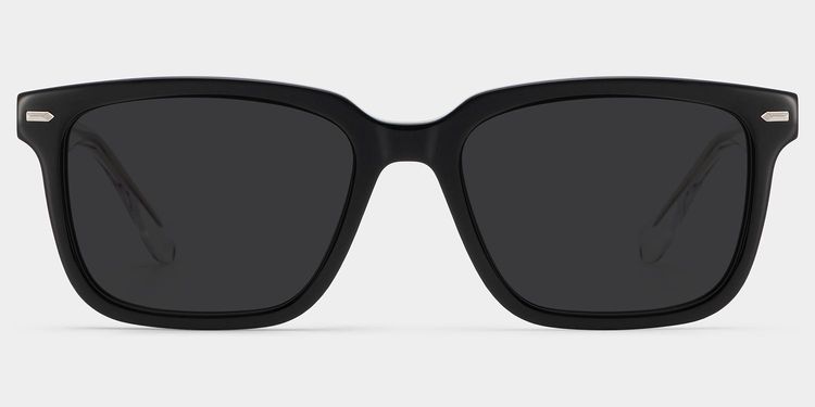 George Rectangle Black Glasses