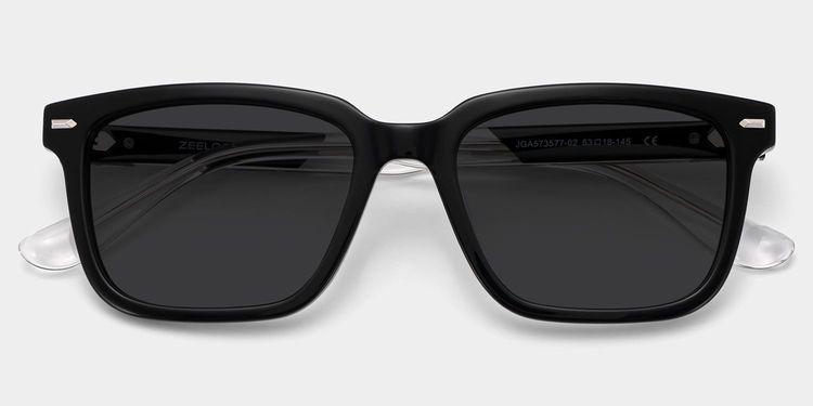 George Rectangle Black Glasses
