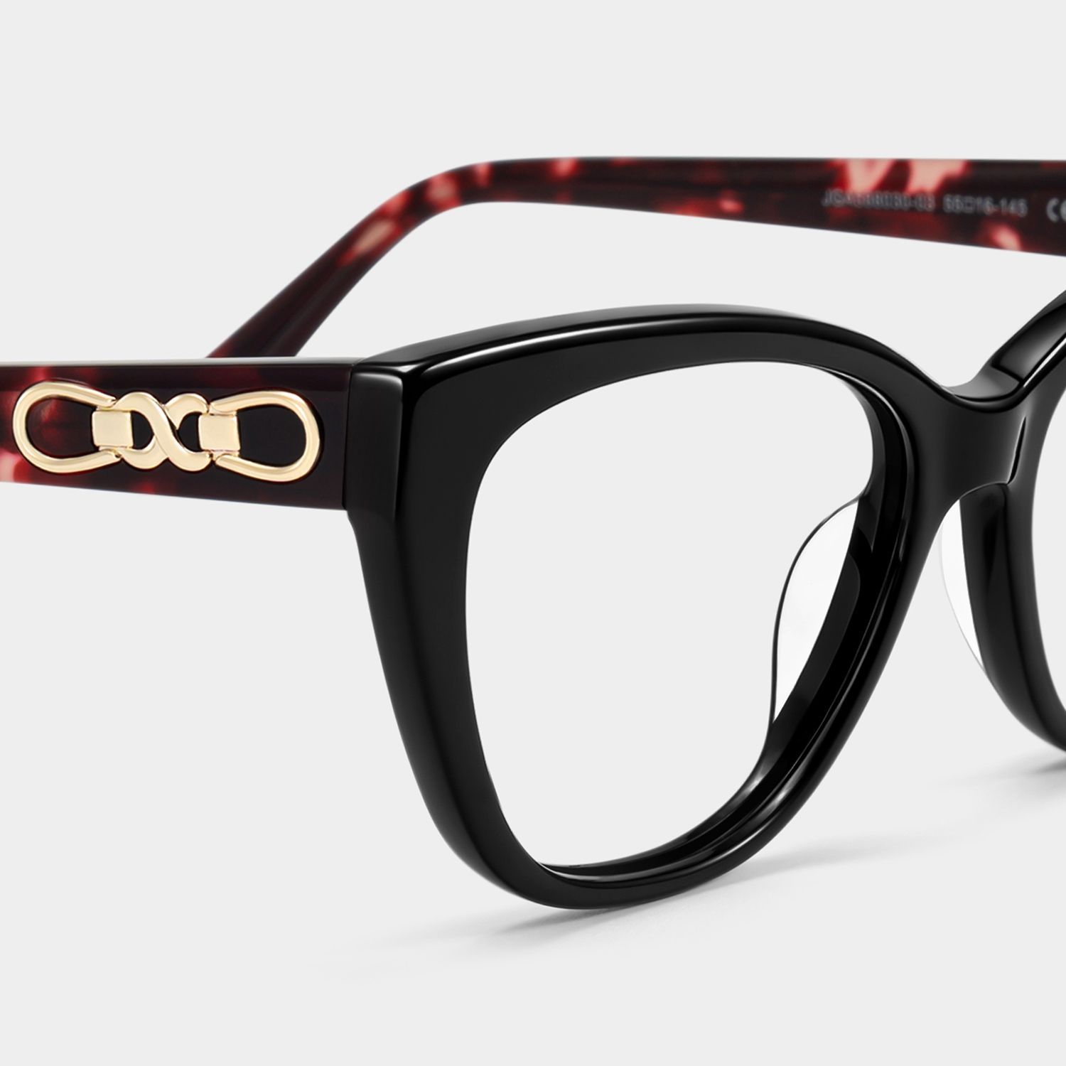 Isadora Black Cat-Eye Glasses | ZEELOOL4