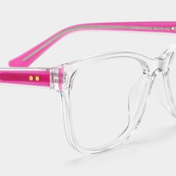 Eva Clear Rectangle Glasses5
