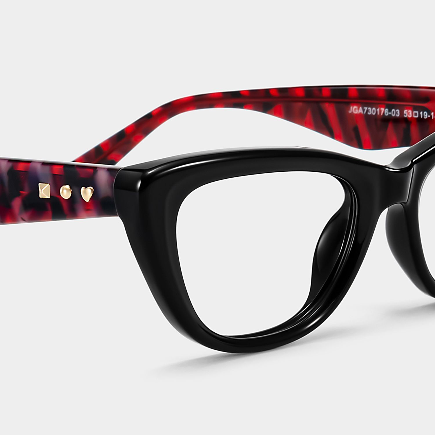 Amabel Black Cat-Eye Glasses | ZEELOOL4