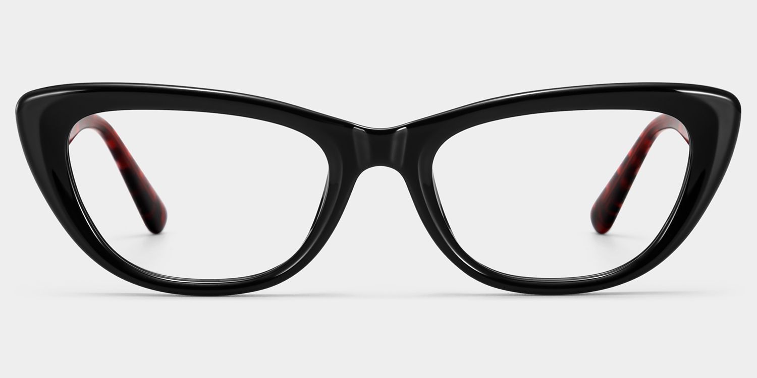 Amabel Black Cat-Eye Glasses | ZEELOOL0
