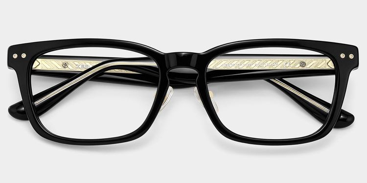 Buzz Black Rectangle Glasses