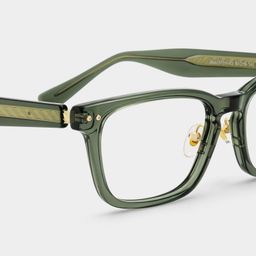 Buzz Green Rectangle Glasses4