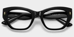 Dillon Black Cat eye Glasses1